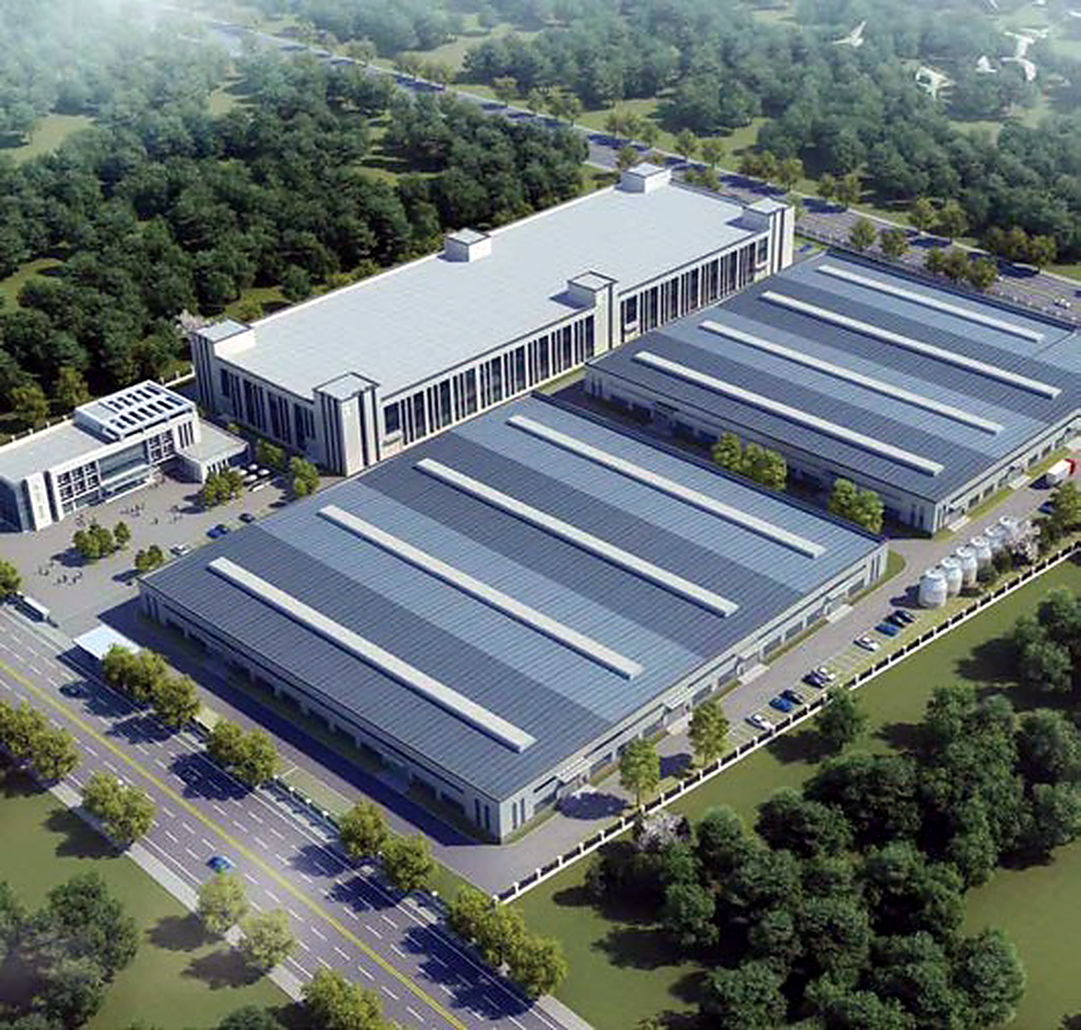 Aerial view of the Beled Poultry manufacturing facility